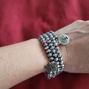 Lofttan silver sprial bracelet